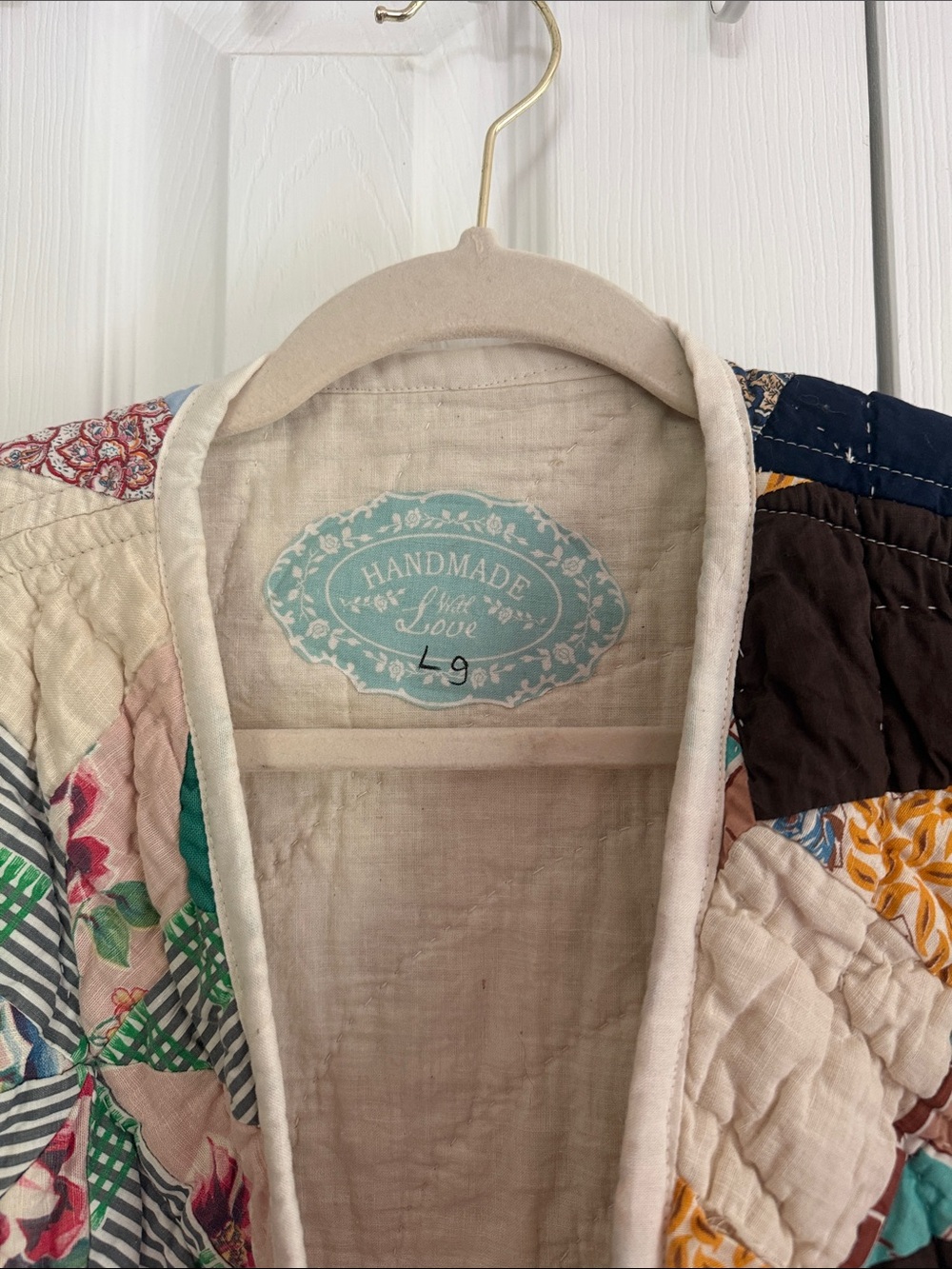 Handmade Vintage Quilted Jacket - Picture 3 of 5